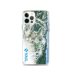 Vail Trail Map iPhone Case showcasing the official Vail Trail Map, designed by Mtns Co, with logo and protective features.