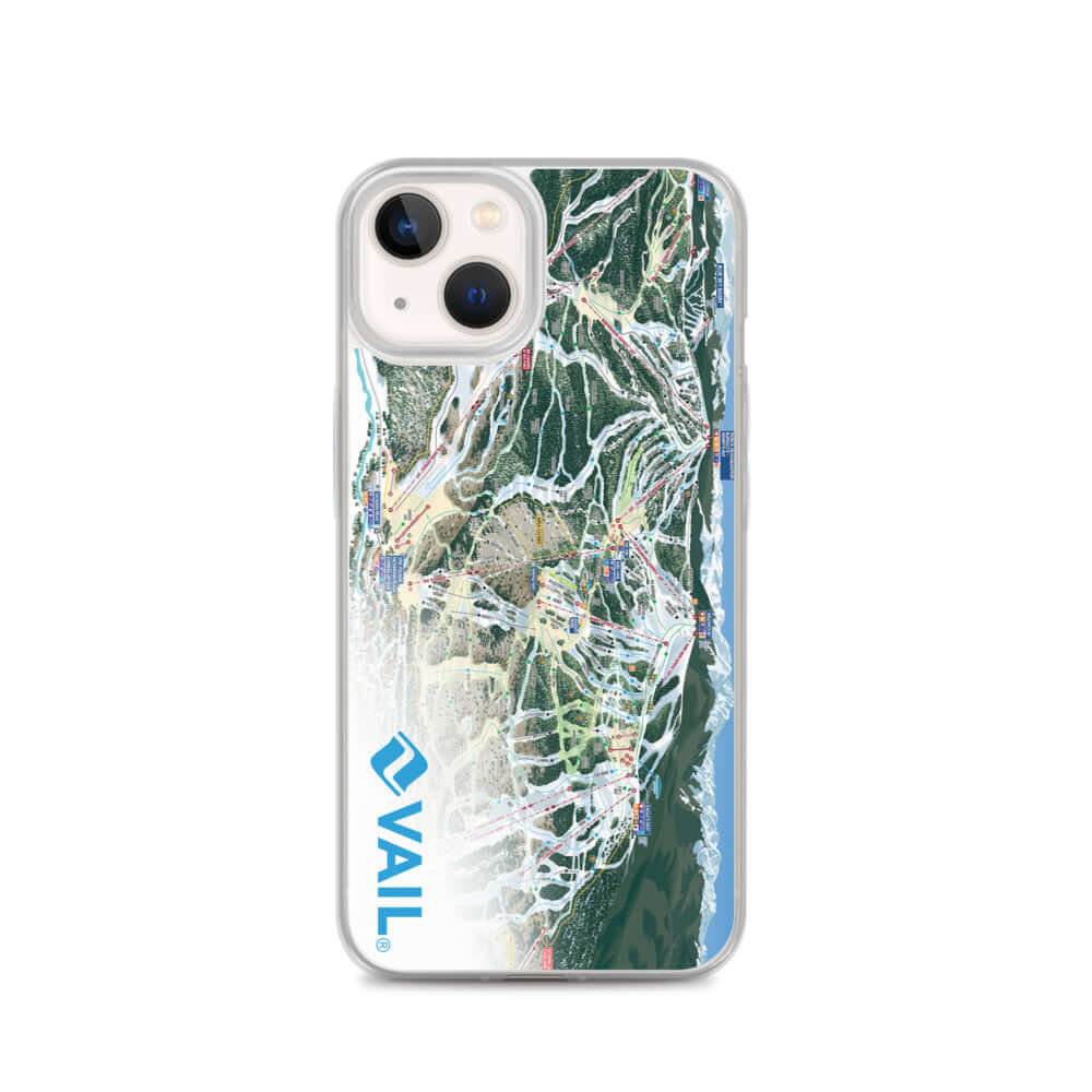 Vail Trail Map iPhone Case by Mtns Co featuring an official Vail Trail Map design with protective features.