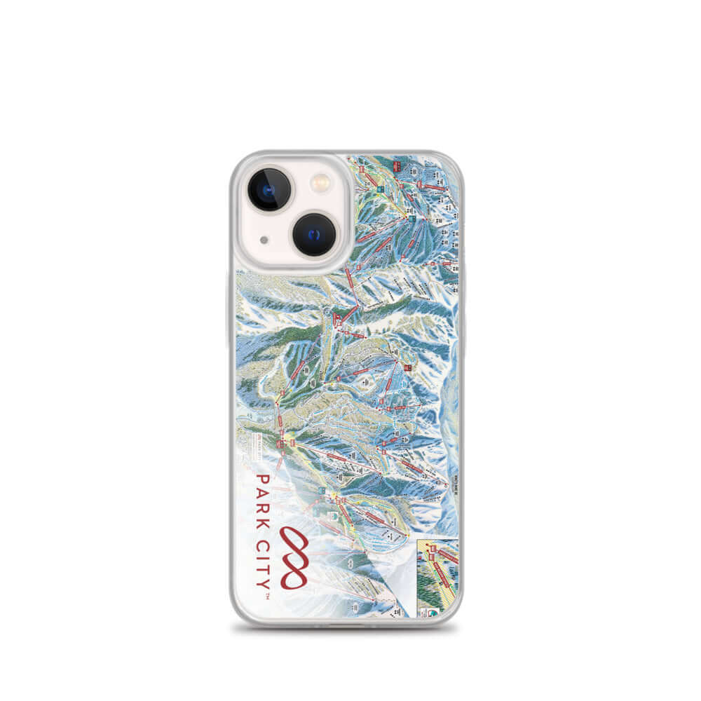 Park City Trail Map iPhone Case by Mtns Co featuring official ski resort trail map.
