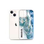 Keystone Trail Map iPhone Case by Mtns Co, showing a colorful trail map design for ski enthusiasts.