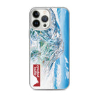 Crested Butte Trail Map iPhone Case featuring official licensed design by Mtns Co, showcasing the ski resort trail map.