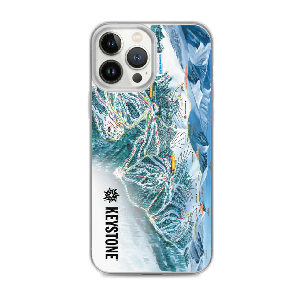 Keystone Trail Map iPhone Case with official Keystone Trail Map design by Mtns Co.