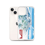 Crested Butte Trail Map iPhone Case featuring vibrant trail map design, by Mtns Co, official licensed ski resort apparel
