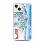 Crested Butte Trail Map iPhone Case featuring official trail map and Mtns Co logo.