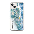Keystone Trail Map iPhone Case by Mtns Co, featuring official ski resort trail map design, durable and protective.