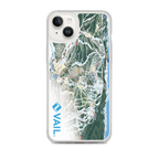 Vail Trail Map iPhone Case featuring the official Vail Trail Map and Mtns Co logo.