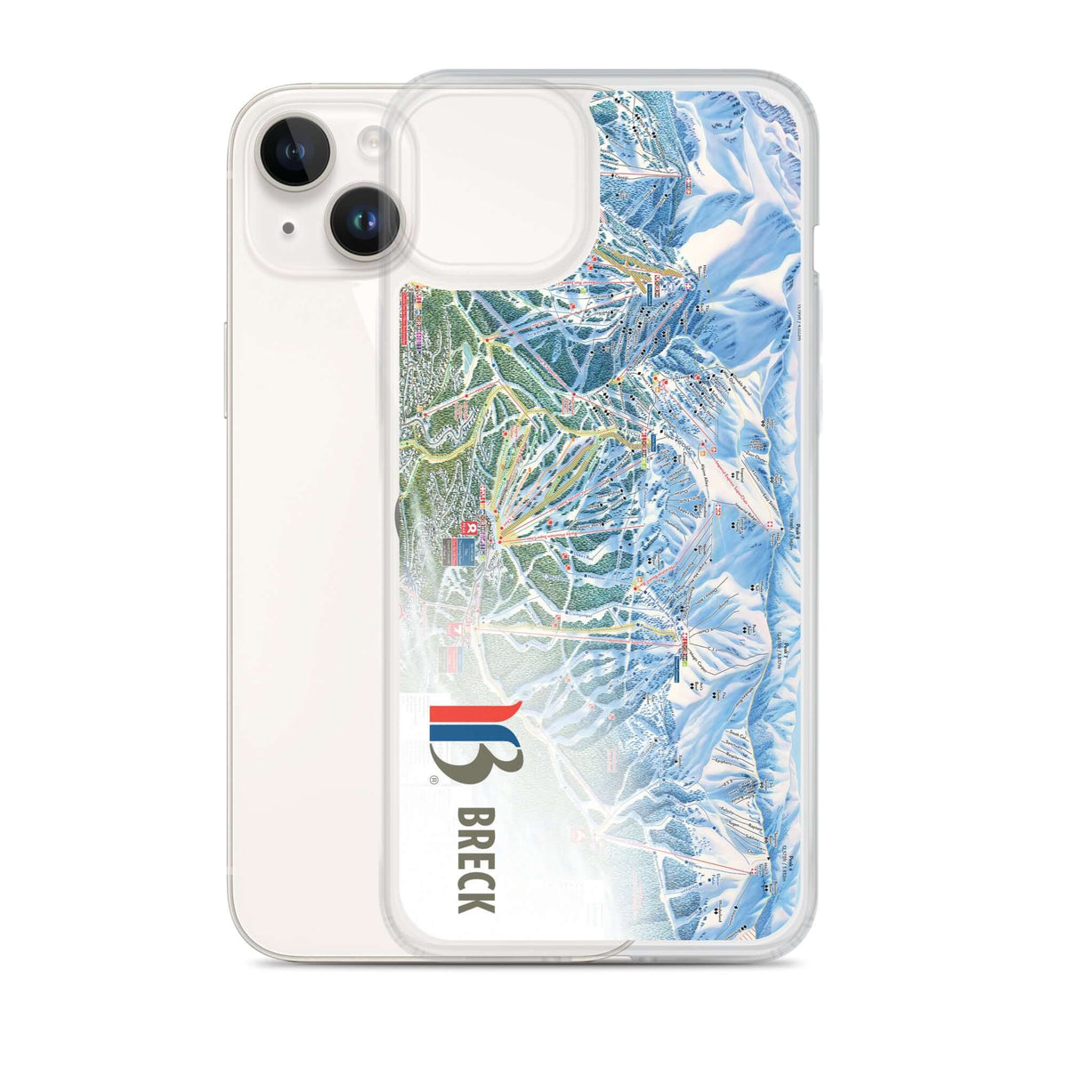 Breckenridge Trail Map iPhone Case by Mtns Co featuring official ski resort trail map design and durable protection.