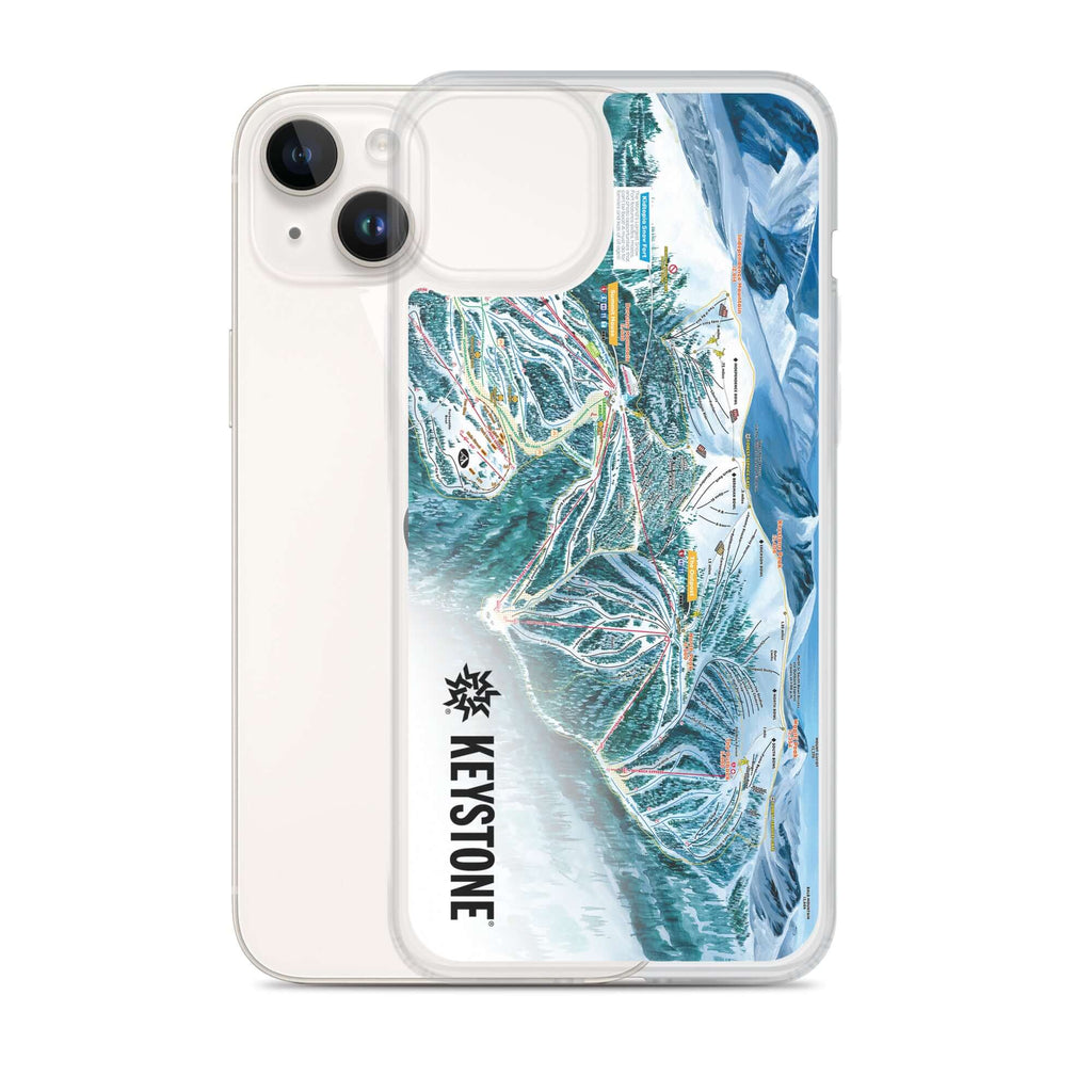 Keystone Trail Map iPhone Case by Mtns Co featuring official trail map and protective design for iPhone.