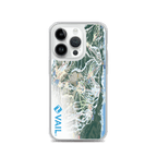 Vail Trail Map iPhone Case showcasing the official Vail Trail Map design by Mtns Co for ski enthusiasts.