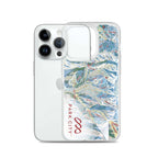 Park City Trail Map iPhone Case, featuring official licensed ski resort design by Mtns Co with detailed trail map.