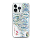 Park City Trail Map iPhone Case featuring an official Park City trail map design by Mtns Co.