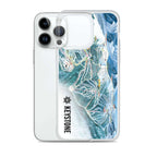 Keystone Trail Map iPhone Case by Mtns Co, featuring a detailed ski resort trail map design.