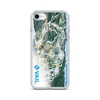 Vail Trail Map iPhone Case featuring the official Vail Trail Map logo by Mtns Co, offering sleek protection for your phone.