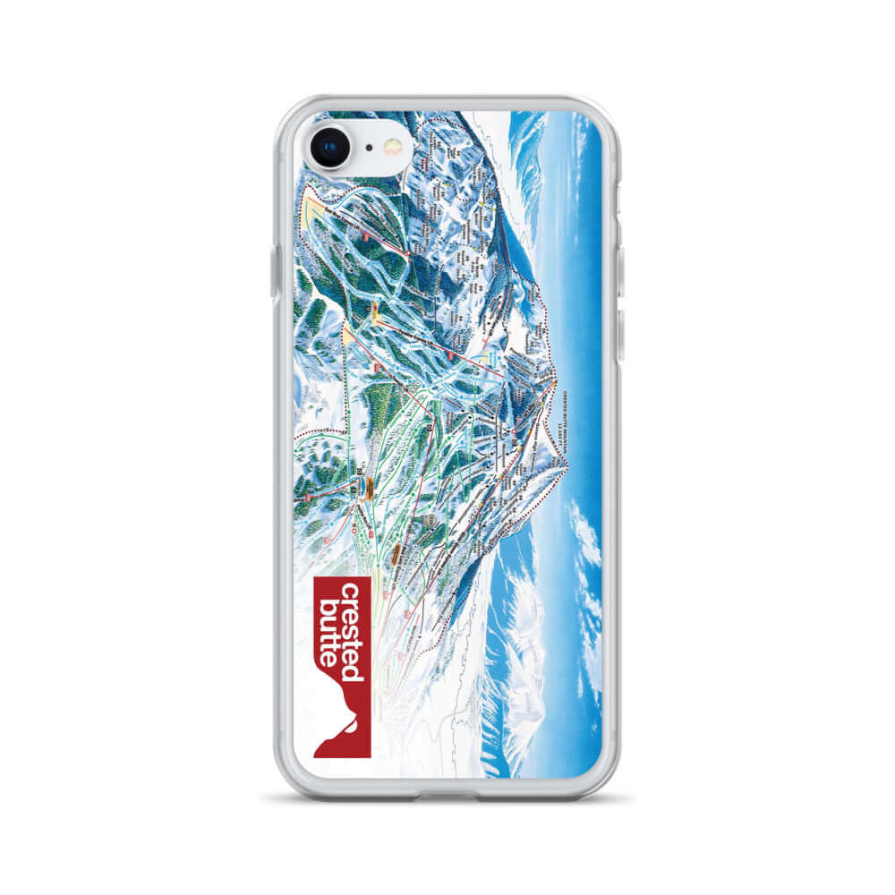 Crested Butte Trail Map iPhone Case featuring the Official Crested Butte Trail Map, from Mtns Co.