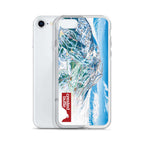 Crested Butte Trail Map iPhone Case by Mtns Co featuring detailed ski resort map and logo.
