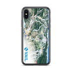 Vail Trail Map iPhone Case featuring official Vail Trail Map design and Mtns Co logo, providing protection and easy access.