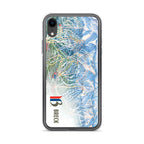Breckenridge Trail Map iPhone Case featuring official ski resort design by Mtns Co, protects phone while showcasing trail map.