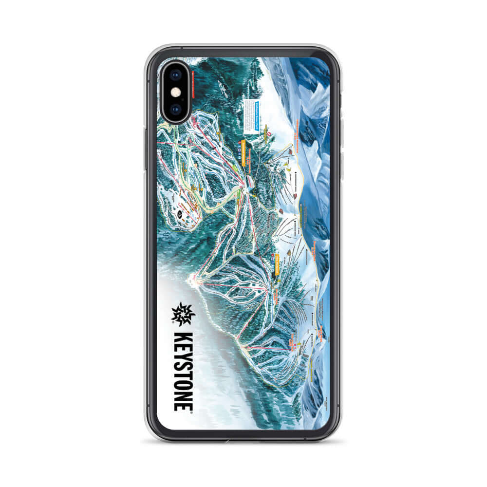 Keystone Trail Map iPhone Case featuring the official Keystone Trail Map design by Mtns Co, durable and stylish protection.