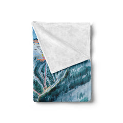 Keystone Blanket | Ski Resort Trail Map Fleece Throw Blanket