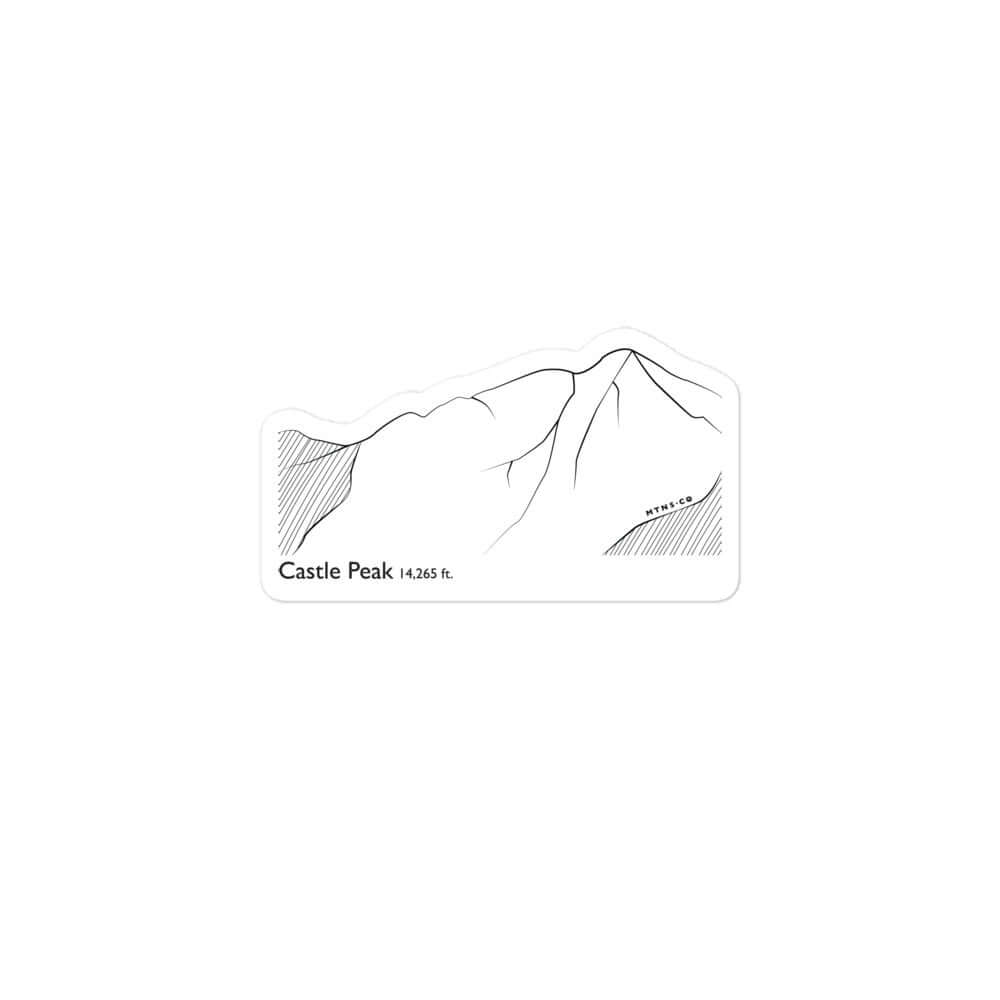 Castle Peak Sticker – Mtns Co