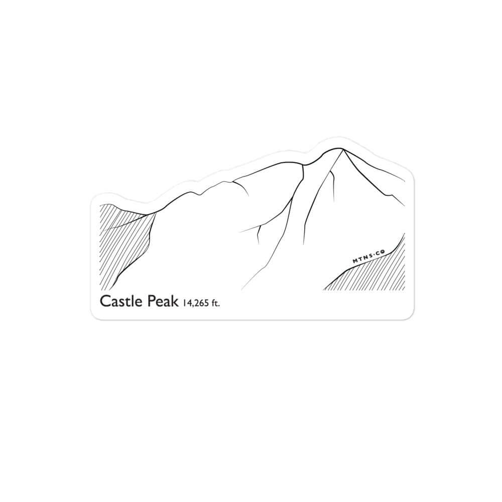 Castle Peak Sticker – Mtns Co