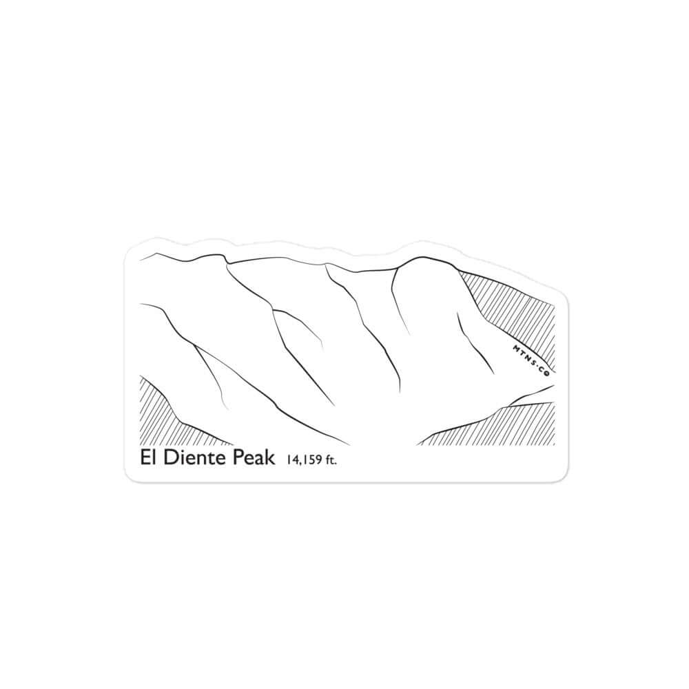 El Diente Peak Sticker – Mtns Co