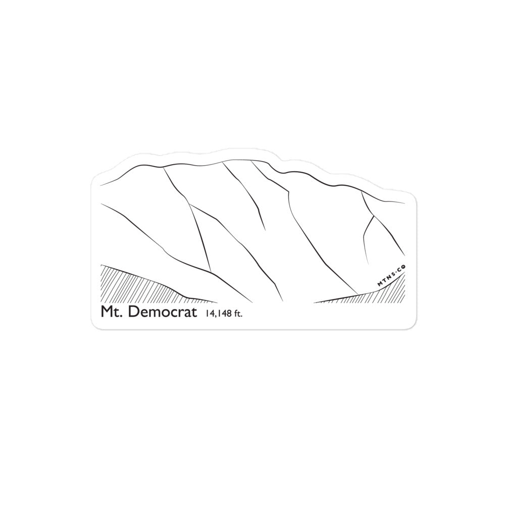 Mt Democrat Sticker