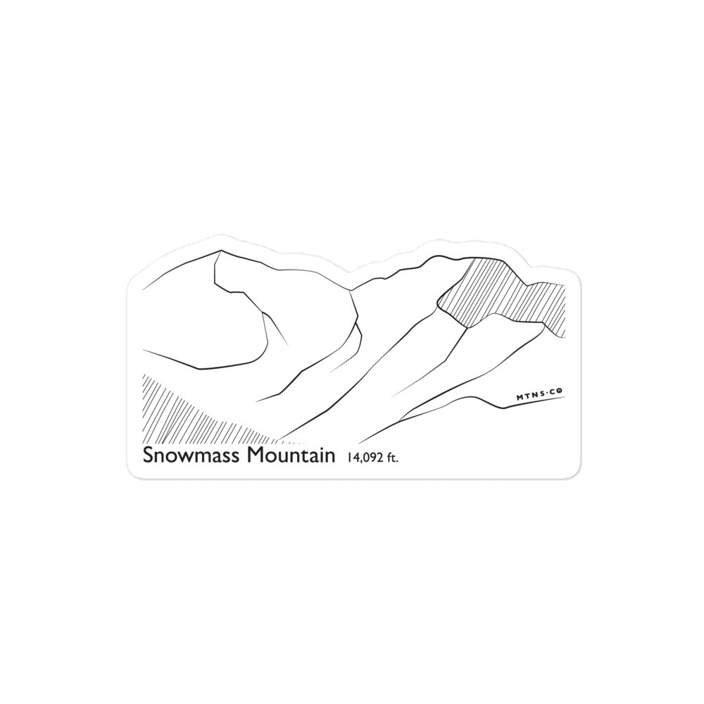 Snowmass Mountain Sticker