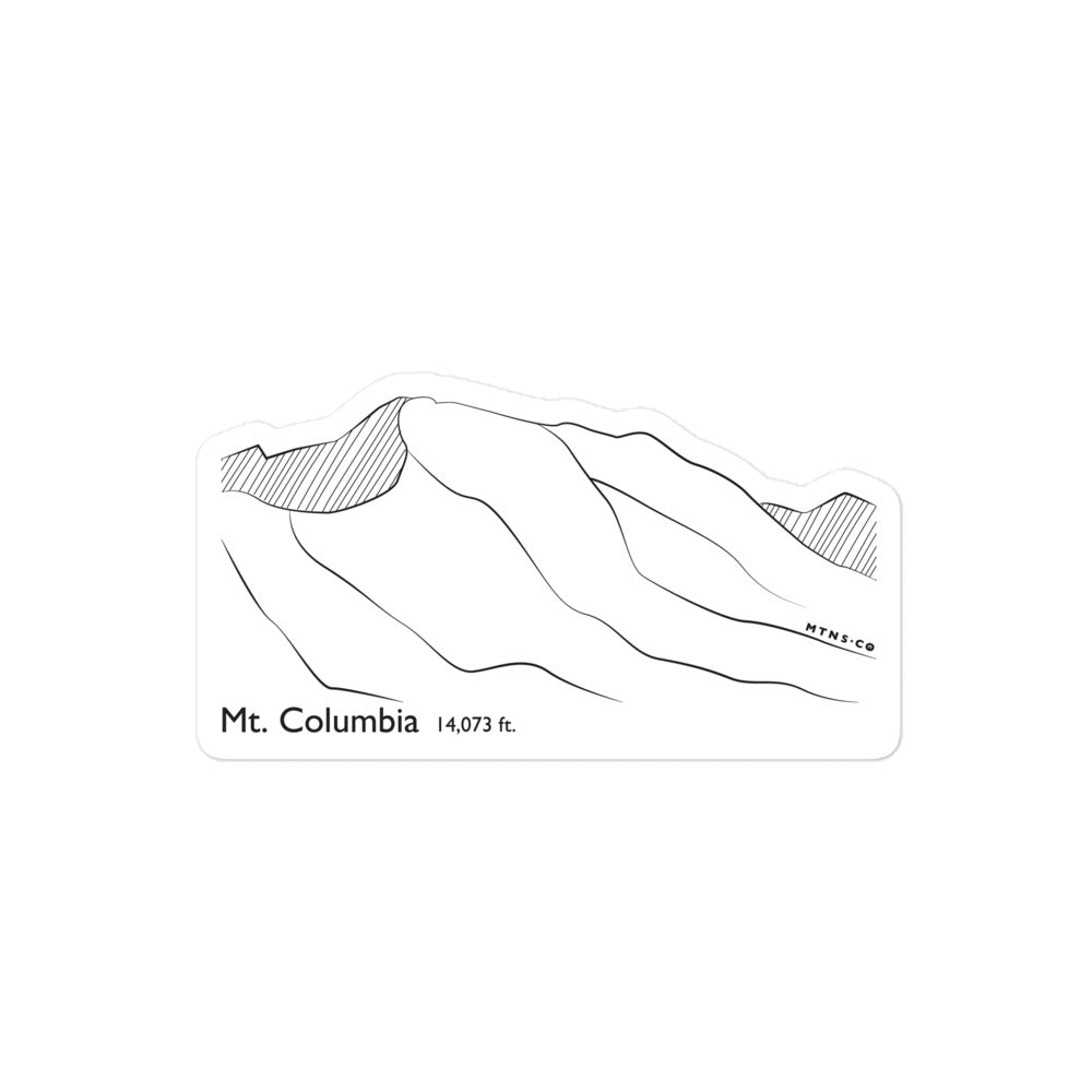 Mt Columbia Sticker