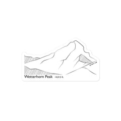 Wetterhorn Peak Sticker