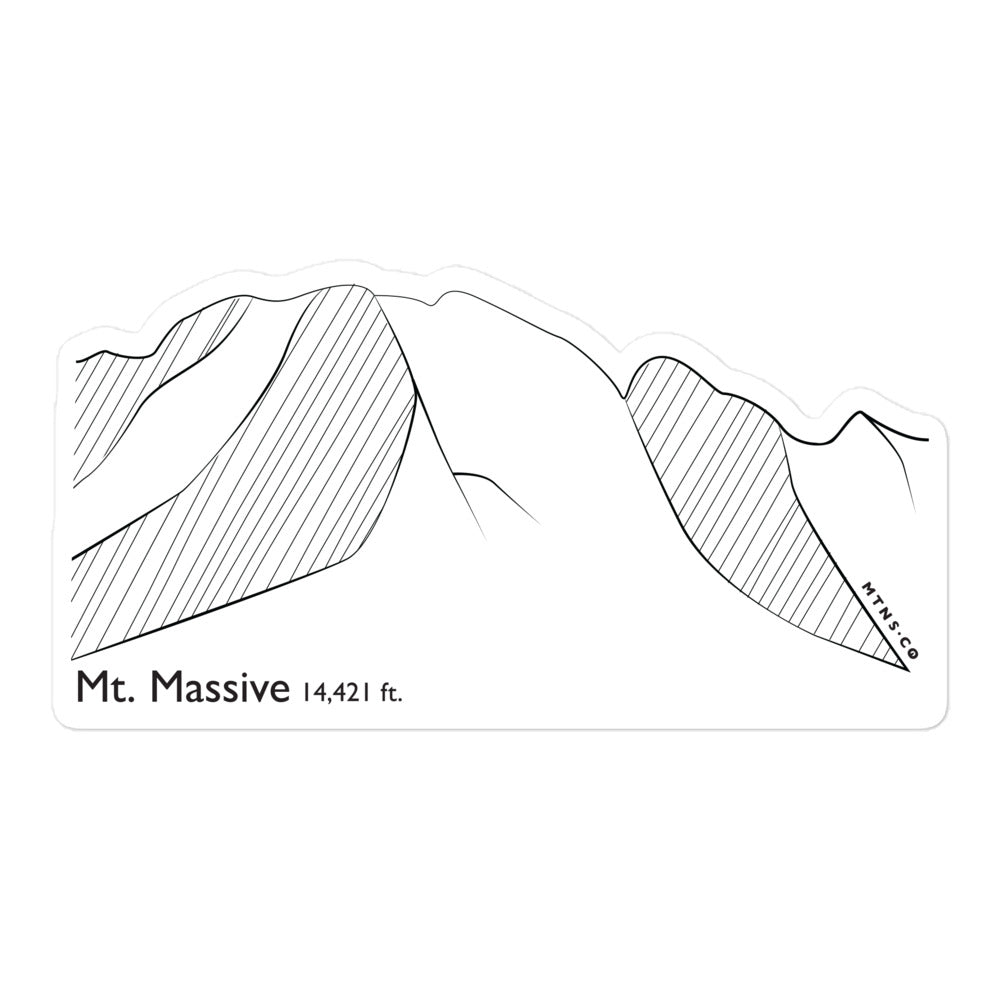 Mt Massive Sticker