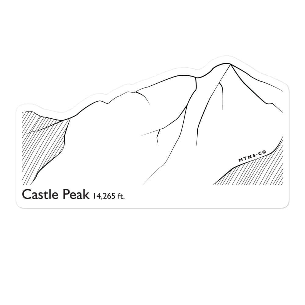 Castle Peak Sticker – Mtns Co