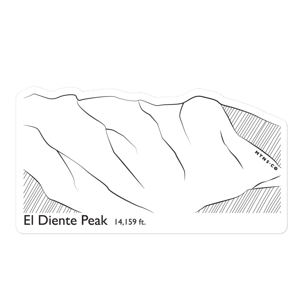 El Diente Peak Sticker