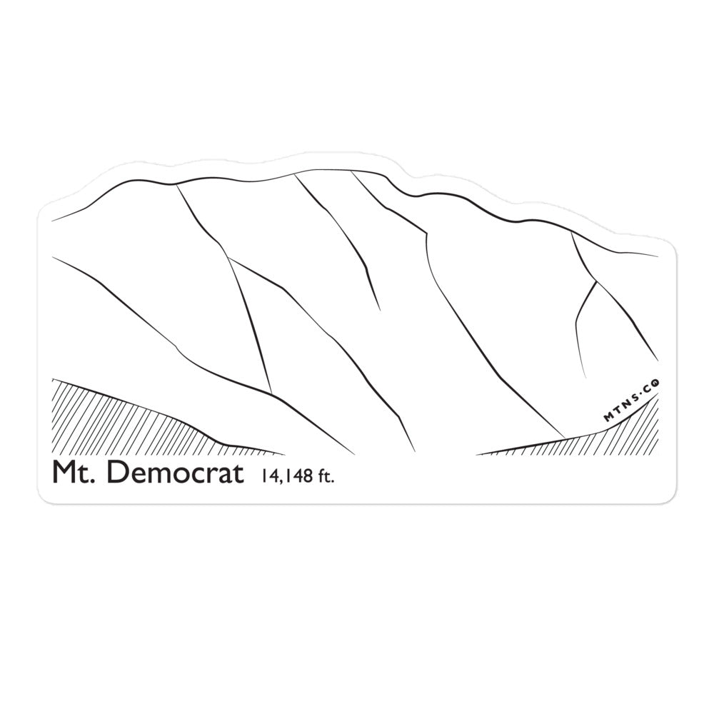 Mt Democrat Sticker