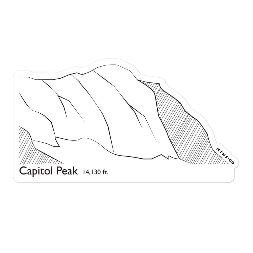 Capitol Peak Sticker – Mtns Co