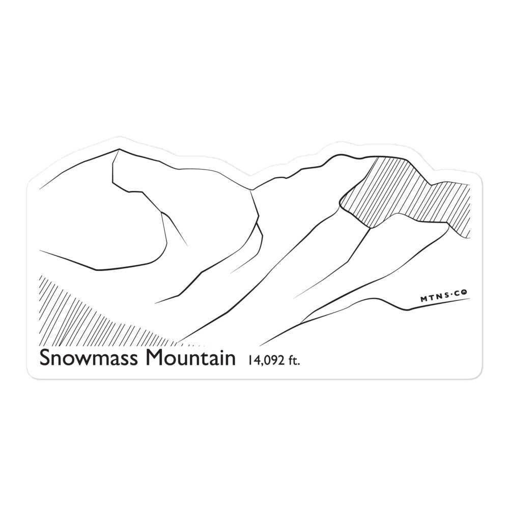 Snowmass Mountain Sticker