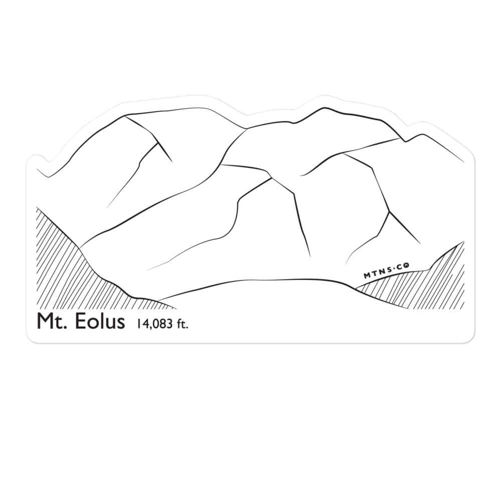 Mt Eolus Sticker – Mtns Co