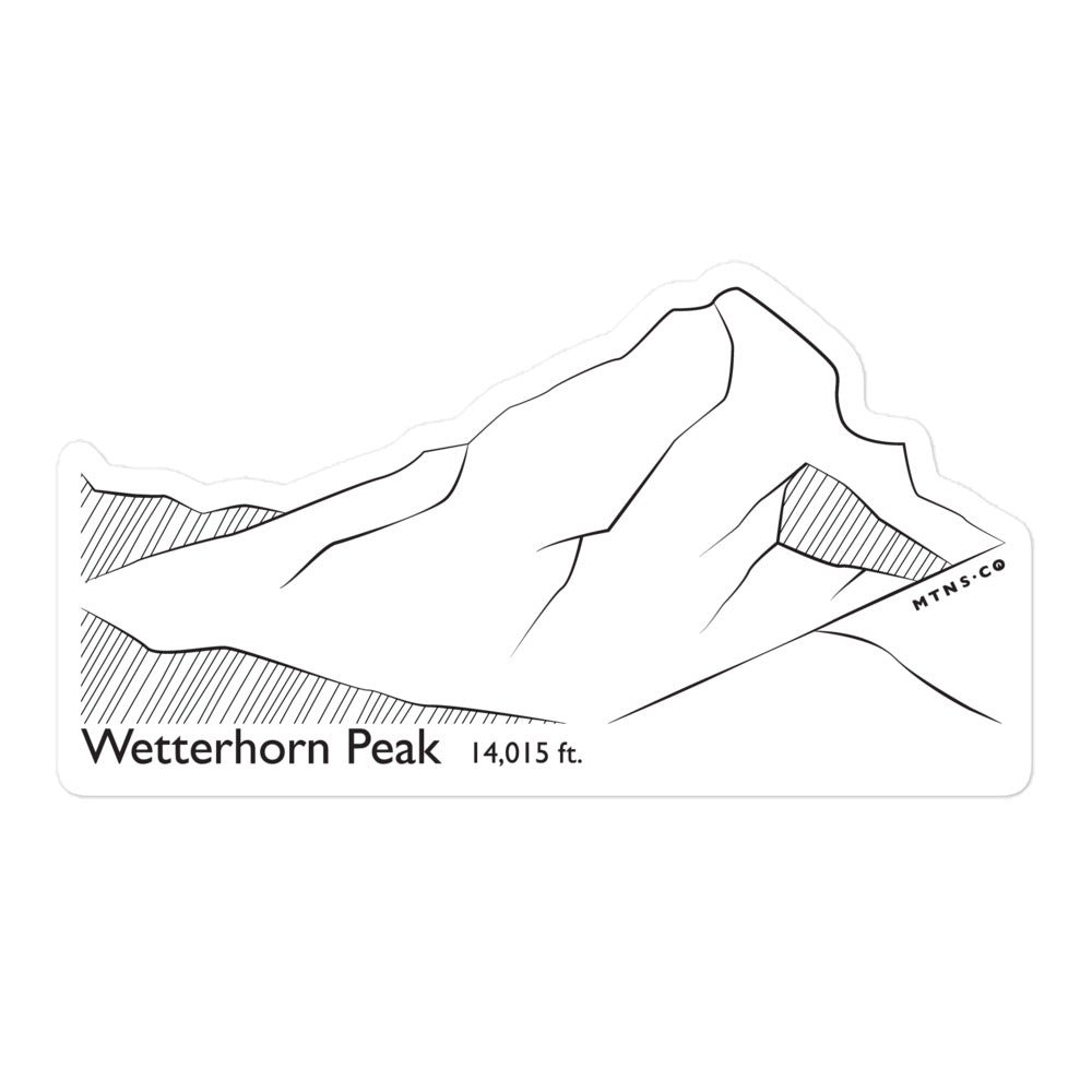 Wetterhorn Peak Sticker