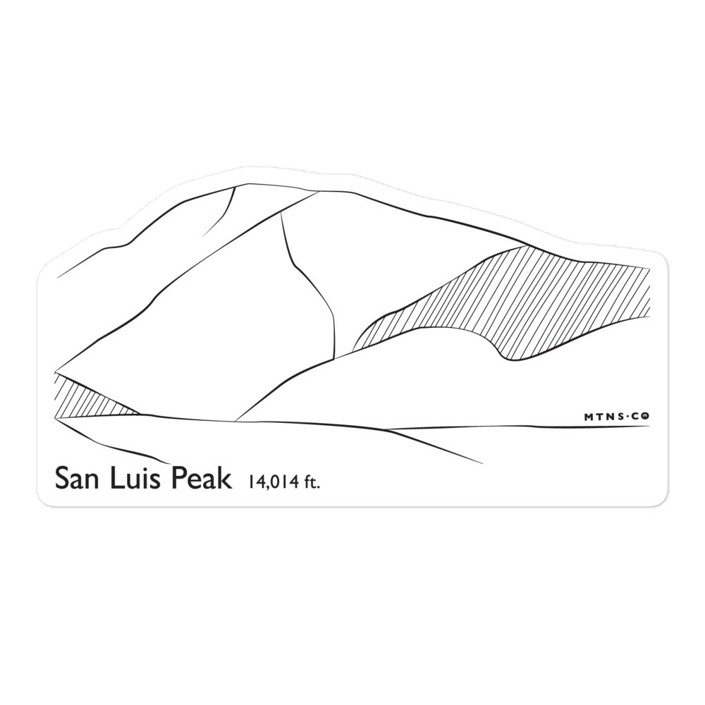 San Luis Peak Sticker