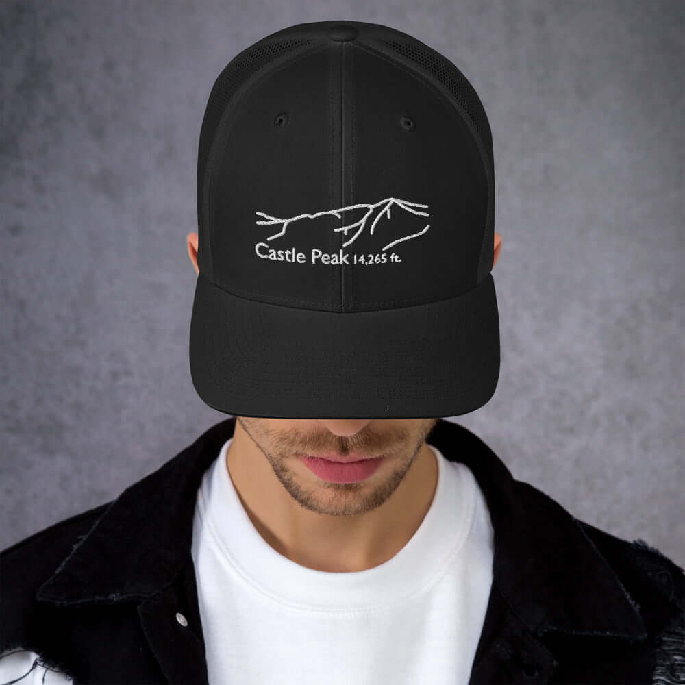 Castle Peak Fourteener Classic Mesh Trucker Hat – Mtns Co