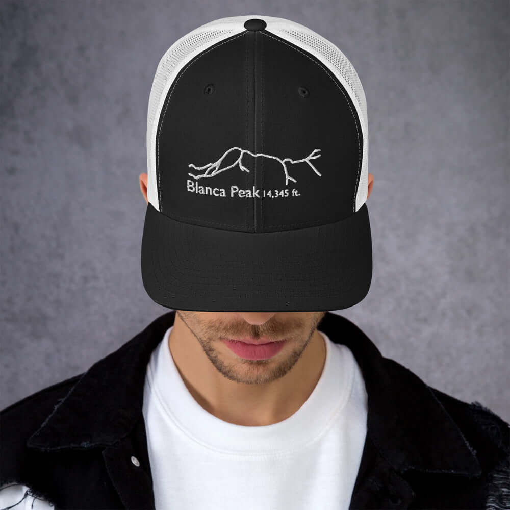 Blanca Peak Fourteener Classic Mesh Trucker Hat – Mtns Co
