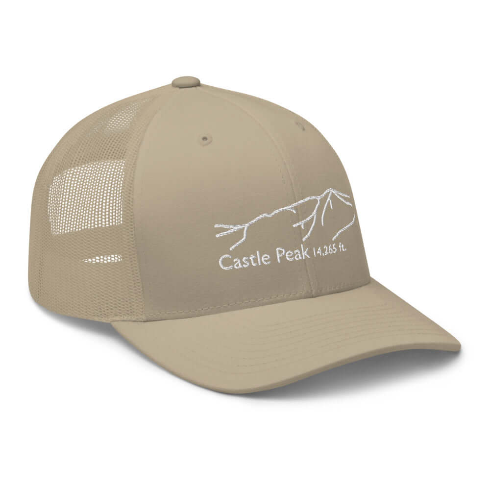 Castle Peak Fourteener Classic Mesh Trucker Hat – Mtns Co