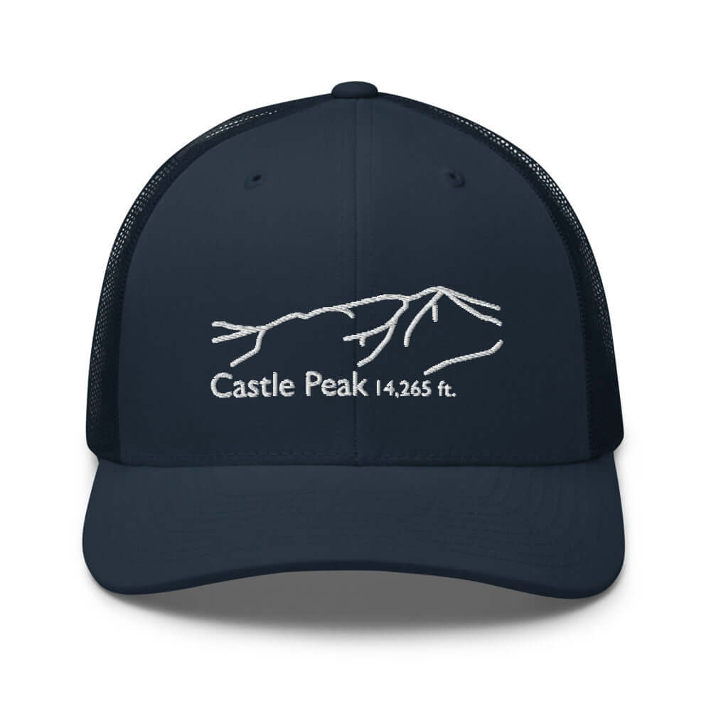 Castle Peak Fourteener Classic Mesh Trucker Hat – Mtns Co