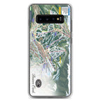 Beaver Creek Trail Map Samsung Case featuring official trail map and Mtns Co logo, perfect for protecting your phone.