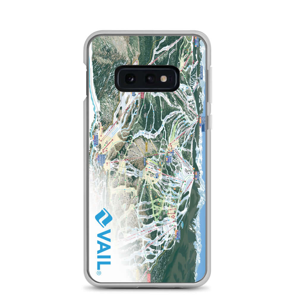 Vail Trail Map Samsung Case featuring the official Vail Trail Map logo by Mtns Co.