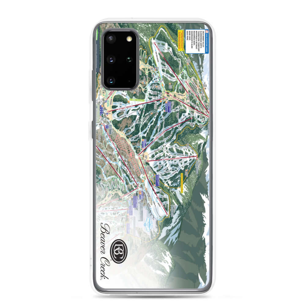 Beaver Creek Trail Map Samsung Case featuring official ski resort map design by Mtns Co for stylish phone protection.