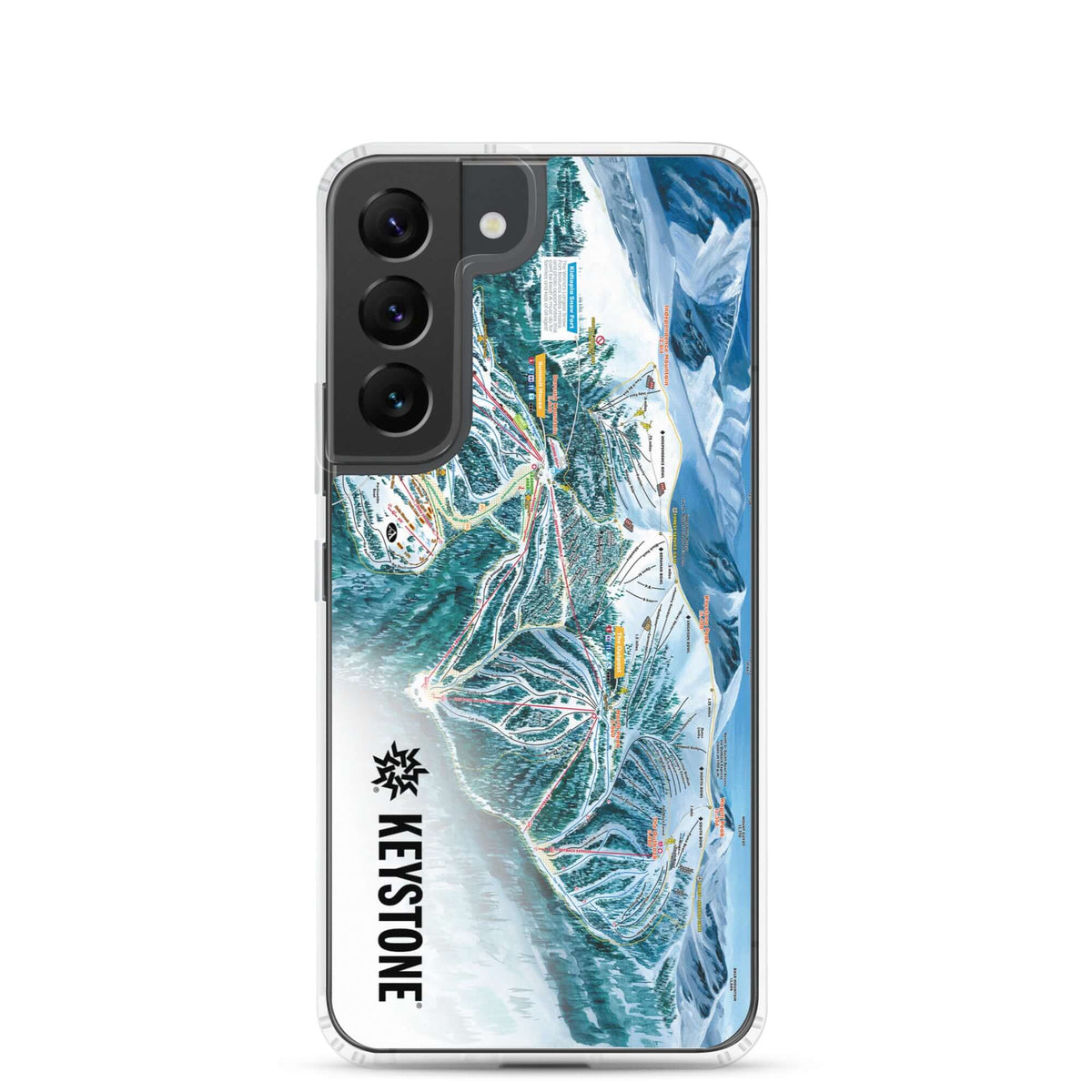 Keystone Trail Map Samsung Phone Case by Mtns Co, featuring official licensed ski resort trail map design.