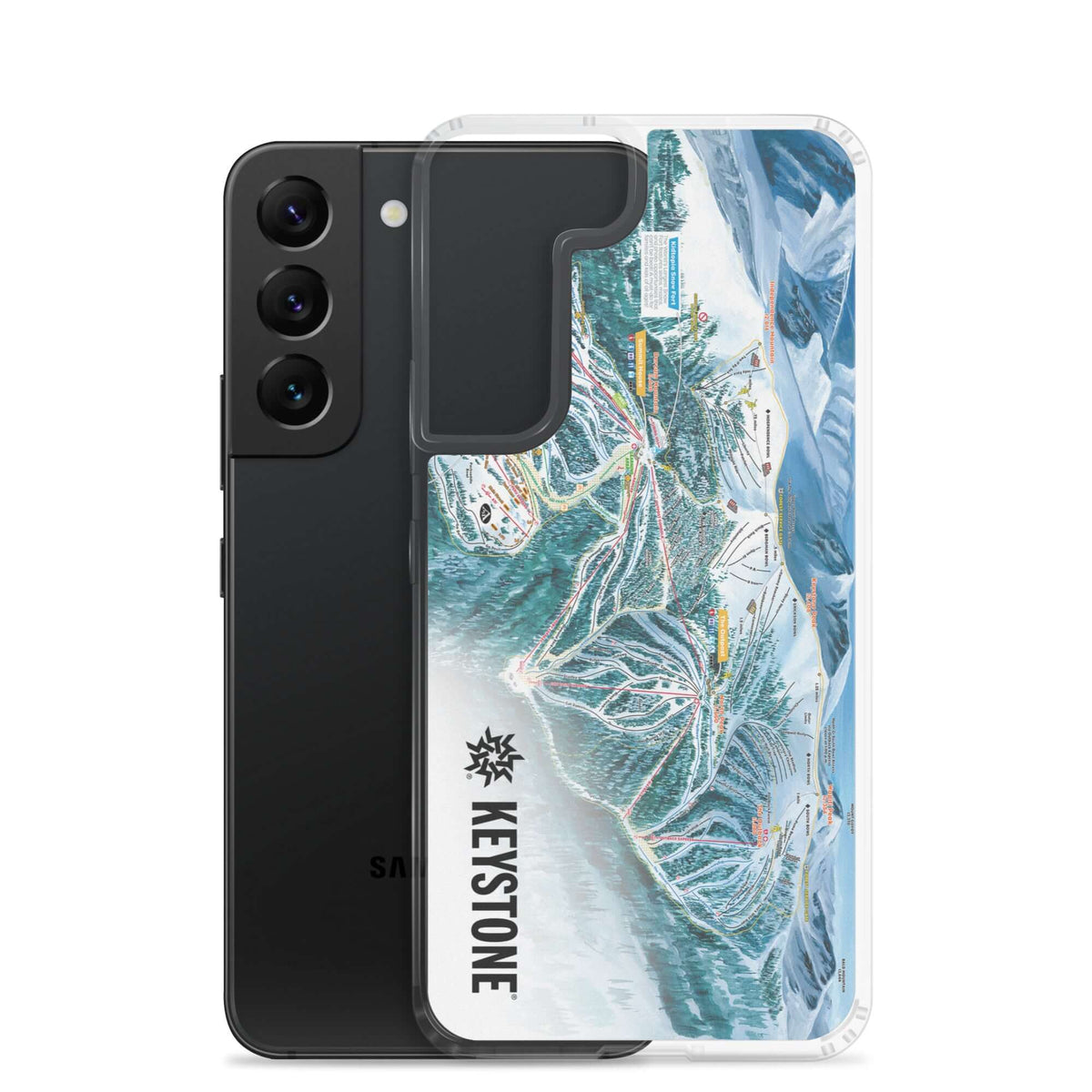 Keystone Trail Map Samsung Phone Case featuring the official Keystone trail map by Mtns Co, stylish and protective.