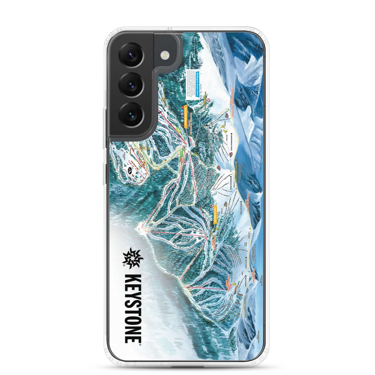 Keystone Trail Map Samsung Phone Case featuring official Keystone resort trail map by Mtns Co.