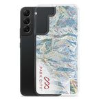 Park City Trail Map Samsung Phone Case with colorful ski trail design by Mtns Co